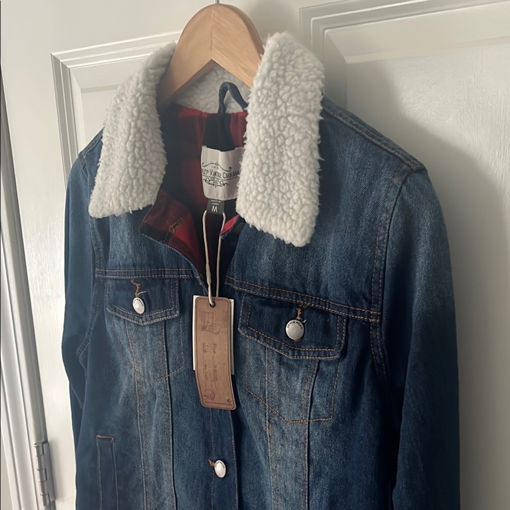 NWT Ashley Vintage Charm Jean denim Jacket Sz medium - Picture 2 of 6
